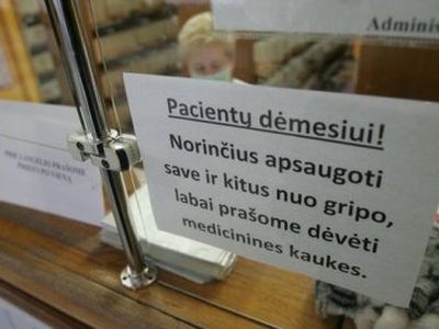 Gripo epidemija – jau 16 savivaldybių - Lietuva ir Baltijos šalys