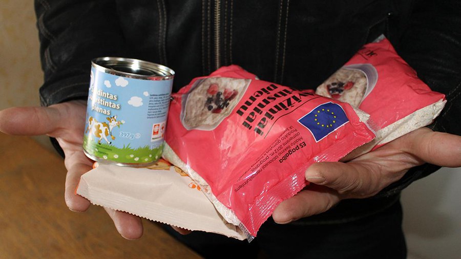 На продуктовую помощь могут рассчитывать большее количество лиц (добавлено видео) - В Висагинасе
