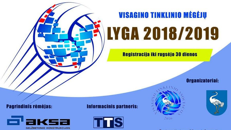 Приглашает "Висагинская лига любителей волейбола 2018/2019" - Культурные и спортивные мероприятия