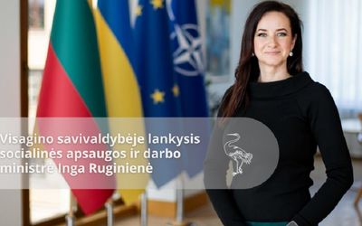 30 октября – визит в Висагинас министра соцзащиты и труда И. Ругинене - В Висагинасе