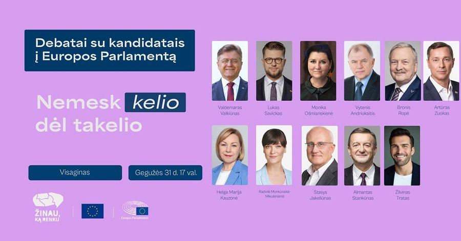 Kandidatų į Europos Parlamentą debatai Visagine - Rinkimai 2024