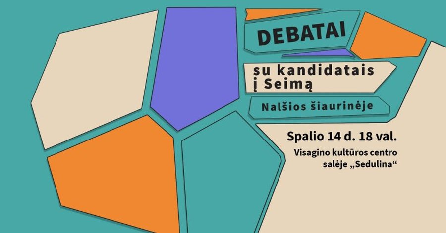 Visagine vyks Nalšios šiaurinės apygardos kandidatų į Seimą debatai - Visagine